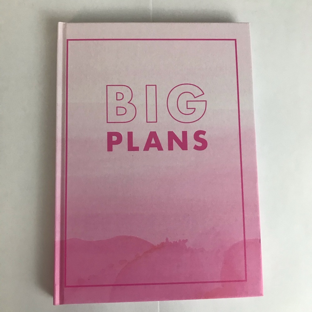 NEW Big Plans Unlined 80pg Notebook Planner Diary